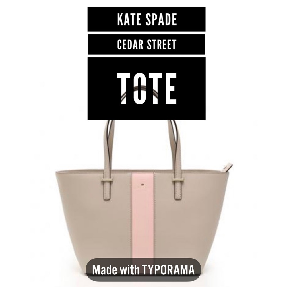 💖Kate ♠️ Spade Racing Stripe Harmony Tote